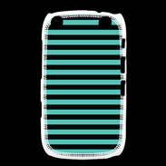 Coque Blackberry Curve 9320 rayures noires et bleues