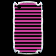 Coque Blackberry 8520 rayures noires et roses