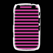 Coque Blackberry Curve 9320 rayures noires et roses