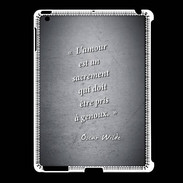 Coque iPad 2/3 Sacrement amour Noir Citation Oscar Wilde