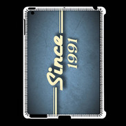Coque iPad 2/3 Since 1991 Bleu