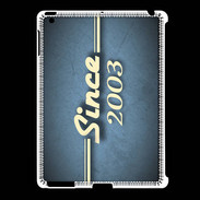 Coque iPad 2/3 Since 2003 Bleu