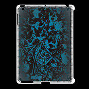Coque iPad 2/3 Skull and bones Bleu