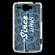 Coque HTC Wildfire G8 Since crane bleu 1968