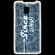 Coque LG P990 Since crane bleu 1968