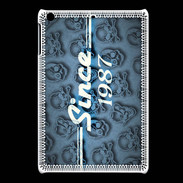 Coque iPadMini Since crane bleu 1987