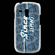 Coque Samsung Galaxy S3 Mini Since crane bleu 1996