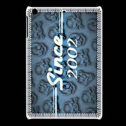 Coque iPadMini Since crane bleu 2002