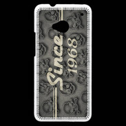 Coque HTC One Since crane gris 1968