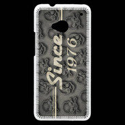 Coque HTC One Since crane gris 1976