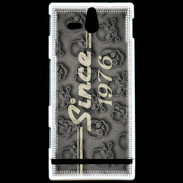 Coque Sony Xperia U Since crane gris 1976