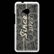 Coque HTC One Since crane gris 1977