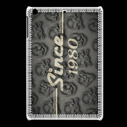 Coque iPadMini Since crane gris 1980