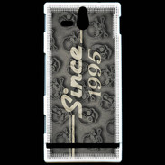 Coque Sony Xperia U Since crane gris 1995