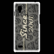 Coque LG Optimus L9 Since crane gris 2001