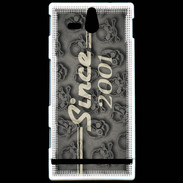 Coque Sony Xperia U Since crane gris 2001