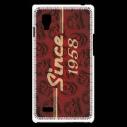 Coque LG Optimus L9 Since crane rouge 1958