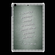 Coque iPadMini Société rêveur Vert Citation Oscar Wilde