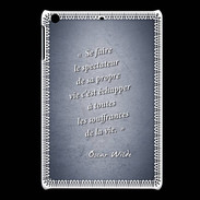 Coque iPadMini Spectateur Bleu Citation Oscar Wilde