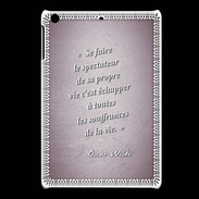 Coque iPadMini Spectateur Rose Citation Oscar Wilde