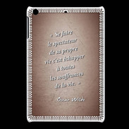 Coque iPadMini Spectateur Rouge Citation Oscar Wilde