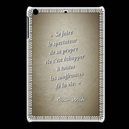 Coque iPadMini Spectateur Sepia Citation Oscar Wilde