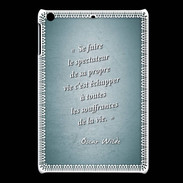 Coque iPadMini Spectateur Turquoise Citation Oscar Wilde