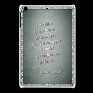 Coque iPadMini Spectateur Vert Citation Oscar Wilde