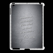 Coque iPad 2/3 Survie valeur Noir Citation Oscar Wilde