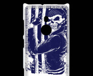 Coque Nokia Lumia 925 Tête de mort Biker USA