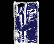 Coque Sony Xperia M Tête de mort Biker USA