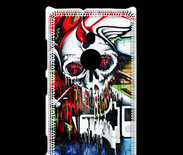 Coque Nokia Lumia 925 Tête de mort Graffiti couleur