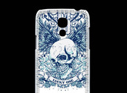Coque Samsung Galaxy S4mini Tête de mort Lucky One 13