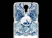 Coque Samsung Galaxy Mega Tête de mort Lucky One 13