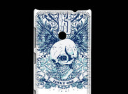Coque Nokia Lumia 520 Tête de mort Lucky One 13