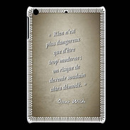 Coque iPadMini Trop moderne Sepia Citation Oscar Wilde