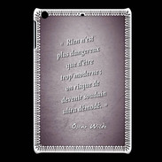 Coque iPadMini Trop moderne Violet Citation Oscar Wilde