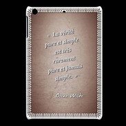 Coque iPadMini Vérité pure Rouge Citation Oscar Wilde