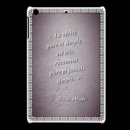 Coque iPadMini Vérité pure Violet Citation Oscar Wilde
