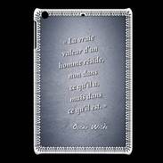 Coque iPadMini Vraie valeur Bleu Citation Oscar Wilde