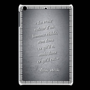 Coque iPadMini Vraie valeur Noir Citation Oscar Wilde