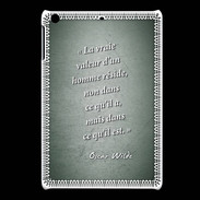 Coque iPadMini Vraie valeur Vert Citation Oscar Wilde