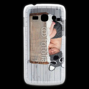 Coque Samsung Galaxy Ace3 Bébé dormant avec chapeau tête de chat