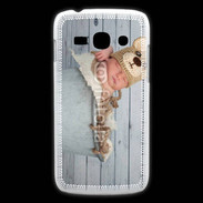 Coque Samsung Galaxy Ace3 Bébé nounours dormant dans une bassine
