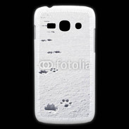 Coque Samsung Galaxy Ace3 Traces de pas d'animal dans la neige