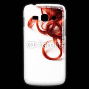Coque Samsung Galaxy Ace3 Coiffure Cheveux bouclés rouges