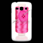 Coque Samsung Galaxy Ace3 Fil à couture rose 