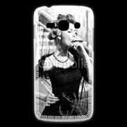 Coque Samsung Galaxy Ace3 Aristocrate en noir et blanc