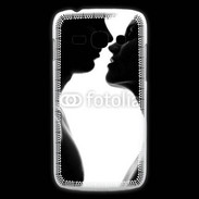 Coque Samsung Galaxy Ace3 Couple d'amoureux en noir et blanc
