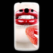 Coque Samsung Galaxy Ace3 Bouche sexy rouge à lèvre gloss rouge fraise